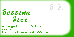 bettina hirt business card